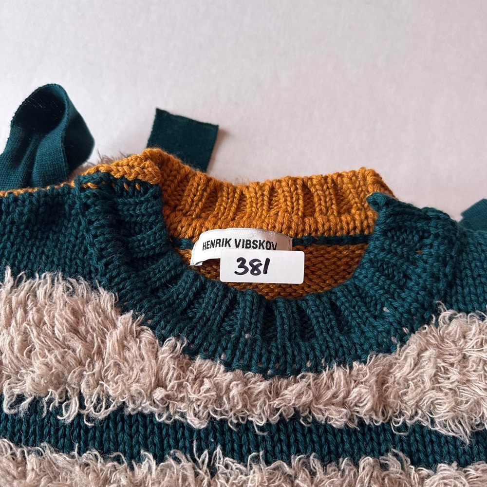 Henrik Vibskov Long Treat Vest Autumn Winter 2023 Striped Knit Size XS/S - Picture 9 of 9